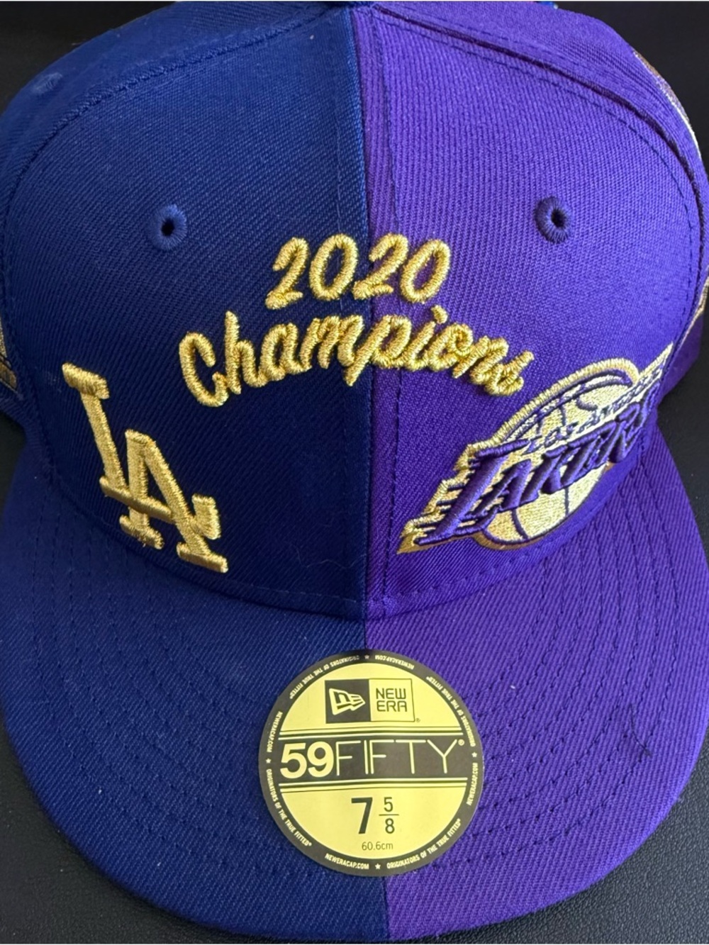 New Era Two-Tone Purple/Blue 2020 Champions LA Snapback